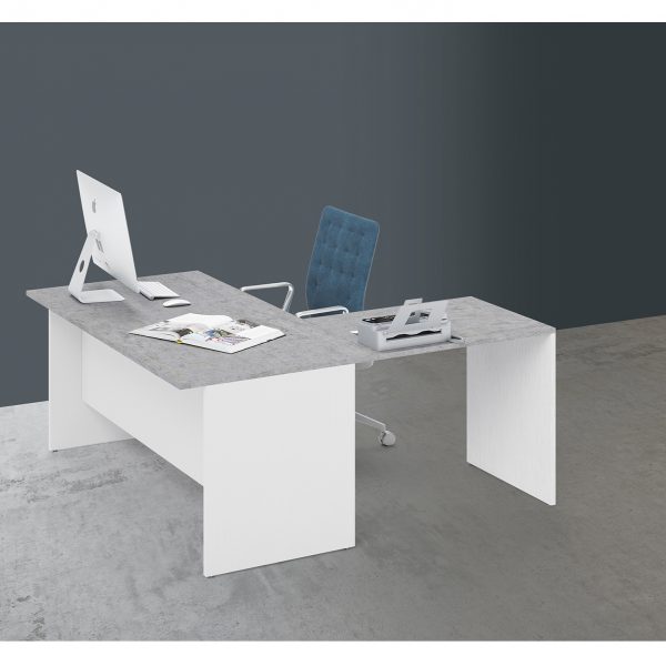 scrivania-per-ufficio-con-Prolunga-da-80-cemento